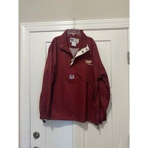 Vintage Elon College Pullover Windbreaker Jacket Collegiate Russell Size Large